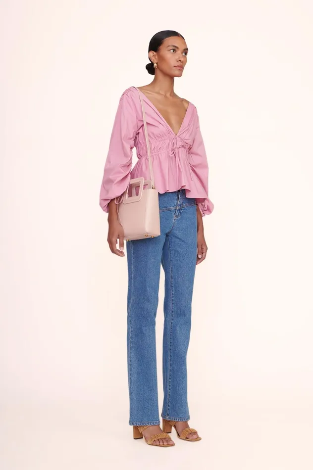 Women Totes STAUD STAUD MINI SHIRLEY LEATHER BAG BLUSH Women Totes STAUD STAUD MINI SHIRLEY LEATHER BAG BLUSH