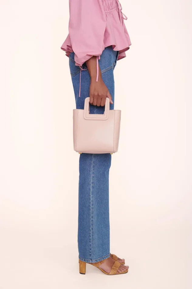 Women Totes STAUD STAUD MINI SHIRLEY LEATHER BAG BLUSH Women Totes STAUD STAUD MINI SHIRLEY LEATHER BAG BLUSH