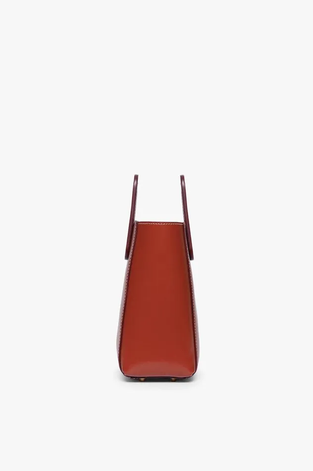 Women Totes STAUD STAUD MINI SHIRLEY LEATHER BAG COGNAC Women Totes STAUD STAUD MINI SHIRLEY LEATHER BAG COGNAC