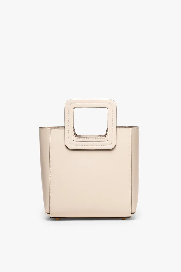 Women Totes STAUD STAUD MINI SHIRLEY LEATHER BAG CREAM