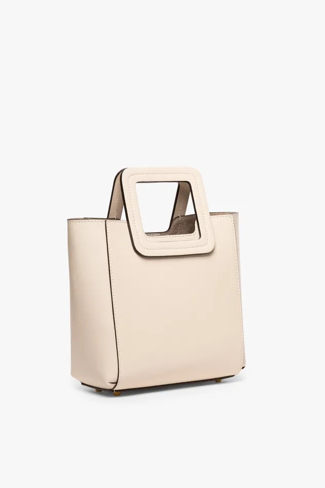 Women Totes STAUD STAUD MINI SHIRLEY LEATHER BAG CREAM Women Totes STAUD STAUD MINI SHIRLEY LEATHER BAG CREAM