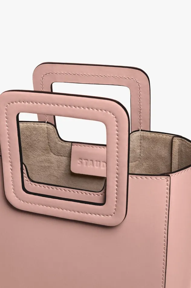Women Totes STAUD STAUD MINI SHIRLEY LEATHER BAG DARK BLUSH Women Totes STAUD STAUD MINI SHIRLEY LEATHER BAG DARK BLUSH