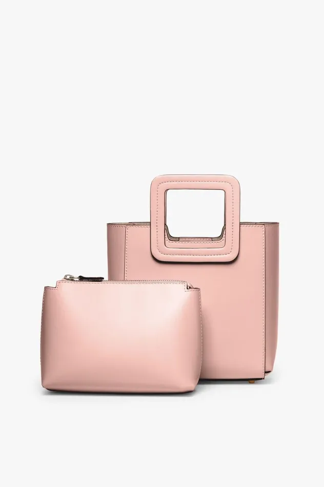 Women Totes STAUD STAUD MINI SHIRLEY LEATHER BAG DARK BLUSH Women Totes STAUD STAUD MINI SHIRLEY LEATHER BAG DARK BLUSH