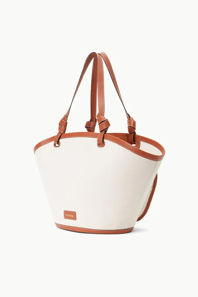 Women Totes STAUD STAUD REPLAY TOTE NATURAL TAN Women Totes STAUD STAUD REPLAY TOTE NATURAL TAN