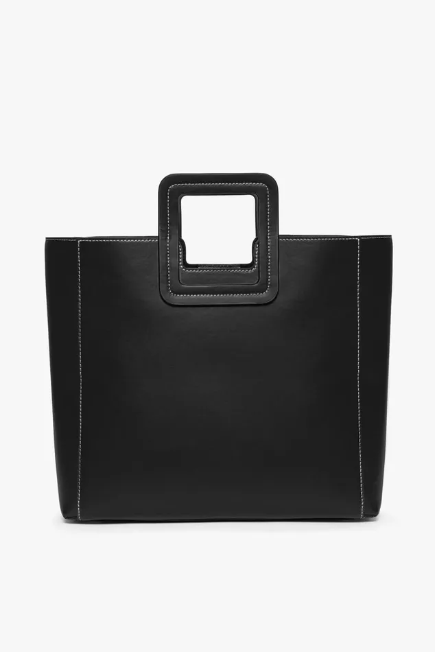 Women Totes STAUD STAUD SHIRLEY LEATHER BAG BLACK Women Totes STAUD STAUD SHIRLEY LEATHER BAG BLACK