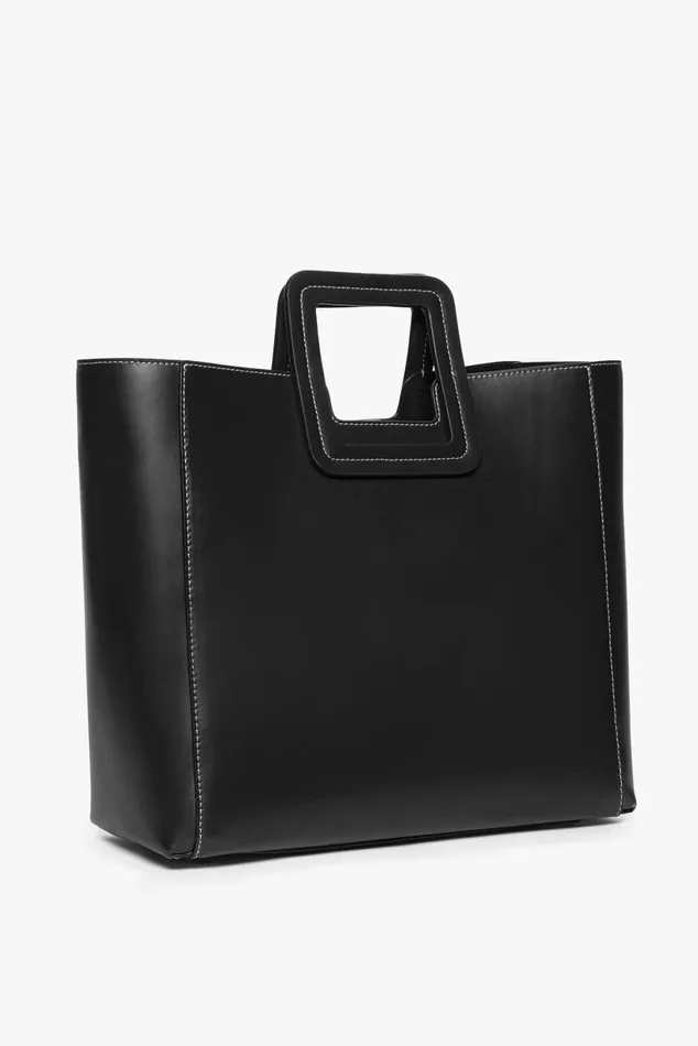 Women Totes STAUD STAUD SHIRLEY LEATHER BAG BLACK Women Totes STAUD STAUD SHIRLEY LEATHER BAG BLACK