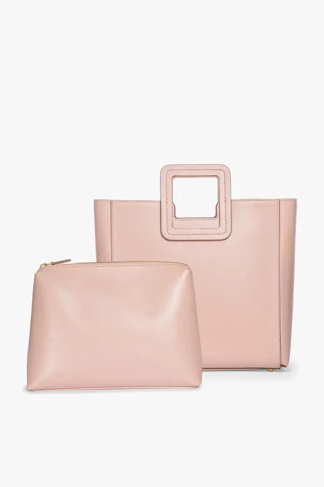Women Totes STAUD STAUD SHIRLEY LEATHER BAG BLUSH Women Totes STAUD STAUD SHIRLEY LEATHER BAG BLUSH