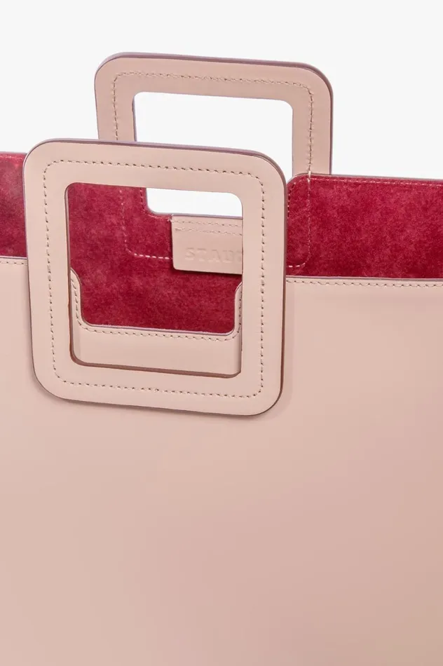 Women Totes STAUD STAUD SHIRLEY LEATHER BAG BLUSH Women Totes STAUD STAUD SHIRLEY LEATHER BAG BLUSH
