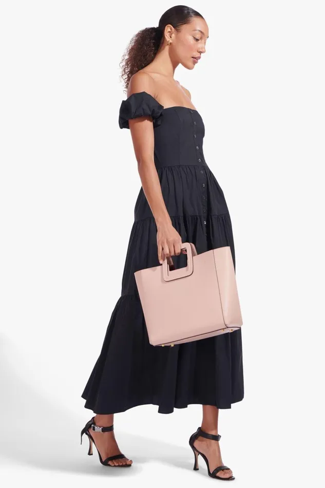Women Totes STAUD STAUD SHIRLEY LEATHER BAG BLUSH Women Totes STAUD STAUD SHIRLEY LEATHER BAG BLUSH