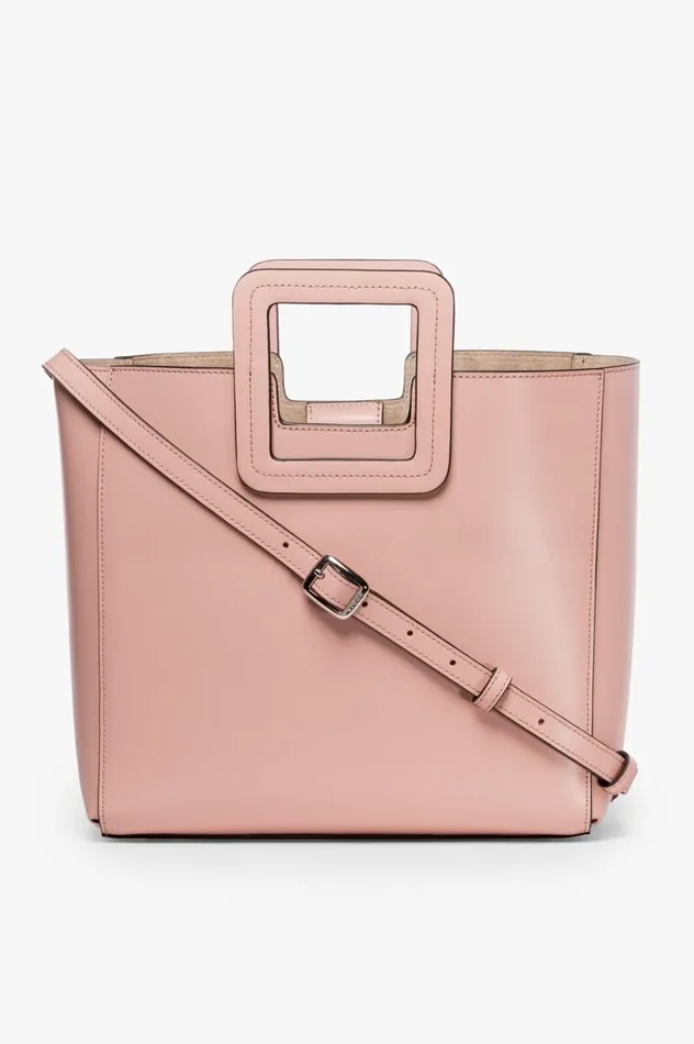 Women Totes STAUD STAUD SHIRLEY LEATHER BAG DARK BLUSH