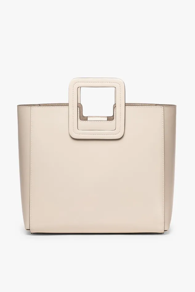 Women Totes STAUD STAUD SHIRLEY LEATHER TOTE BAG CREAM Women Totes STAUD STAUD SHIRLEY LEATHER TOTE BAG CREAM