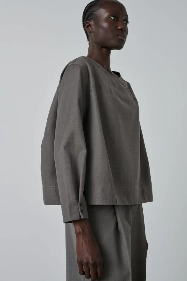 Women TUILERIES SHIRT Grey Soeur Shirts