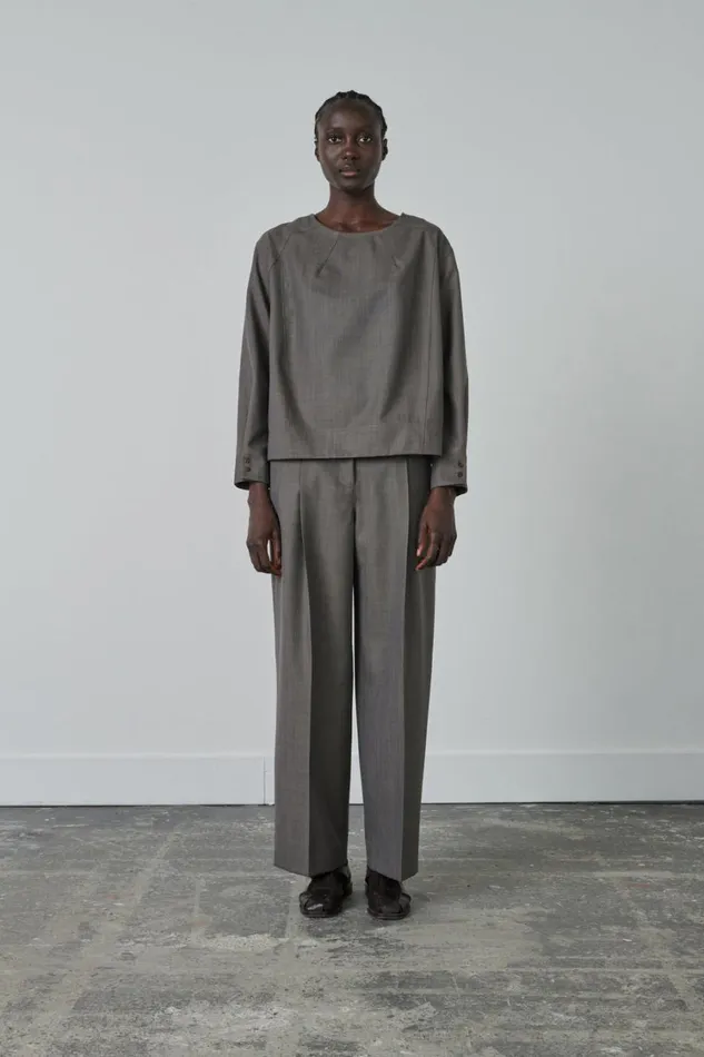Women TUILERIES SHIRT Grey Soeur Shirts
