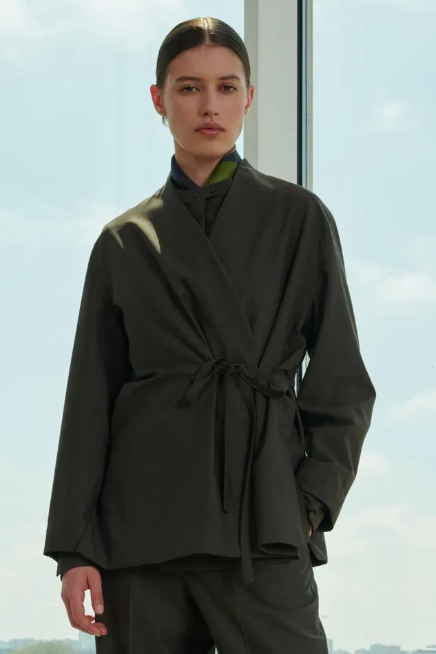 Women UMI JACKET Khaki Soeur Jackets and Coats
