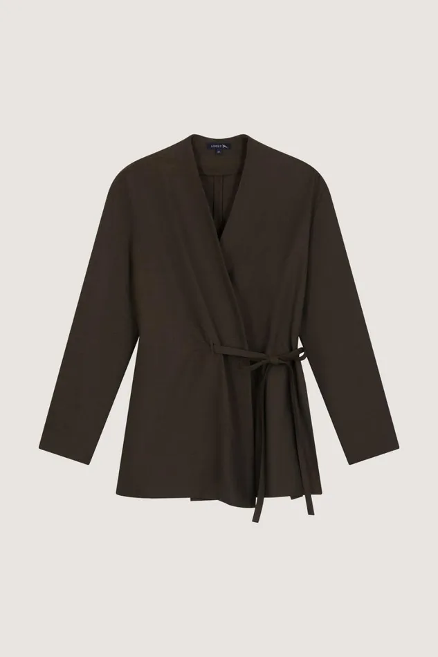Women UMI JACKET Khaki Soeur Jackets and Coats