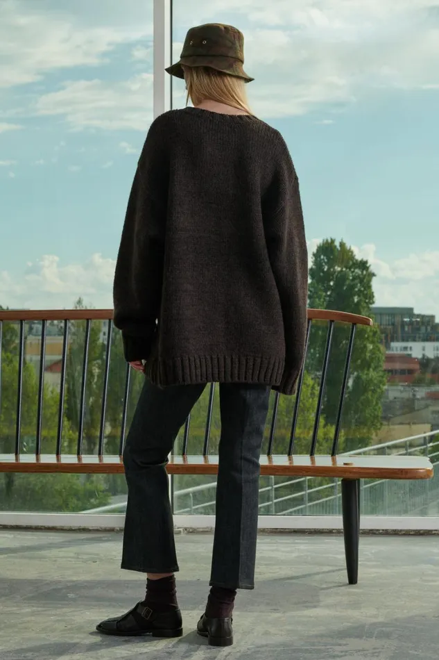 Women VADIM JUMPER Brown Soeur Jumpers and Cardigans