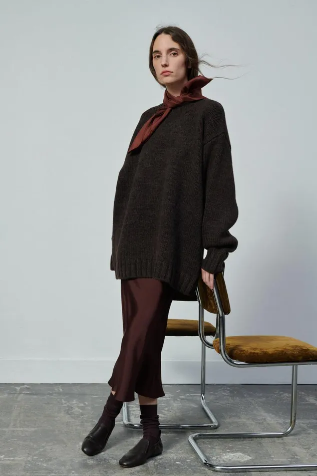 Women VADIM JUMPER Brown Soeur Jumpers and Cardigans