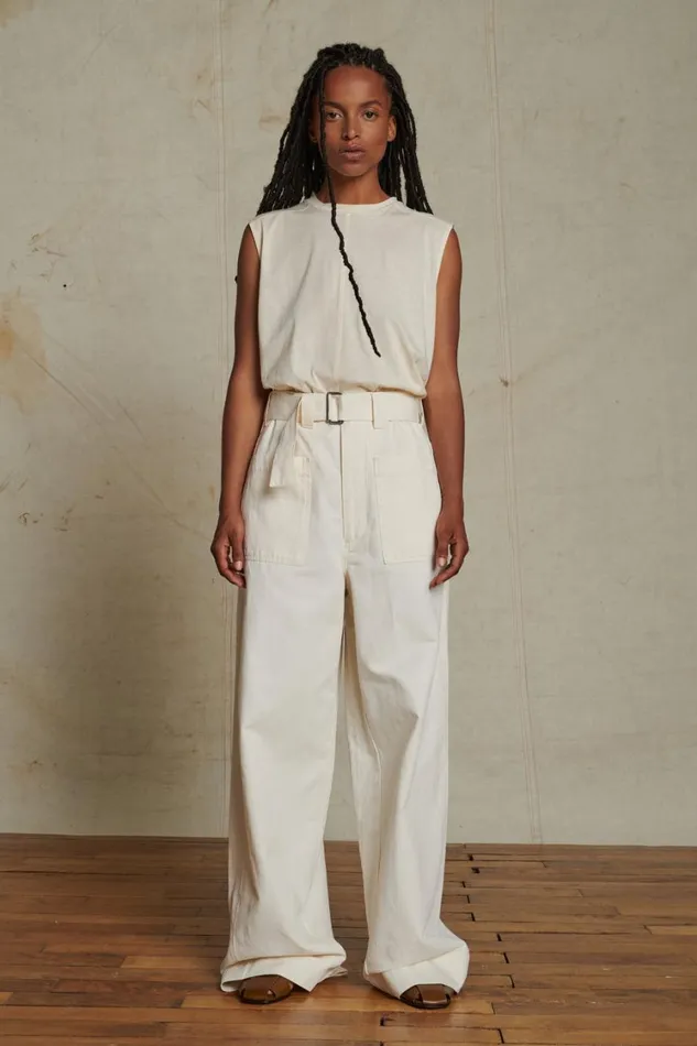 Women VAGABOND TROUSERS Chalk Soeur Trousers