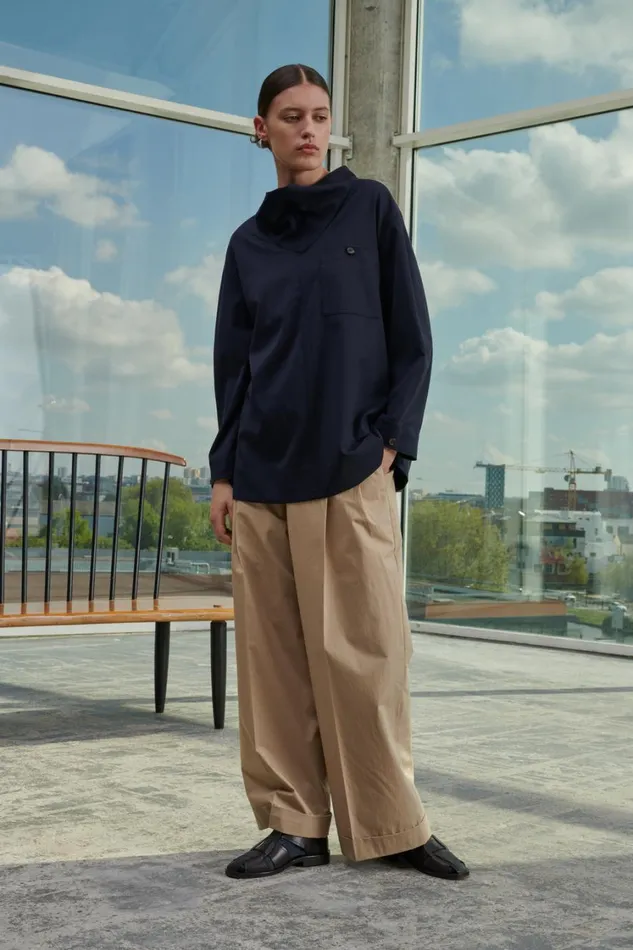 Women VAIL SHIRT Navy Soeur Shirts