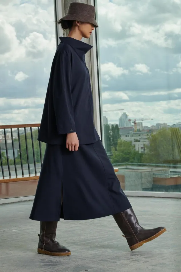 Women VAIL SHIRT Navy Soeur Shirts