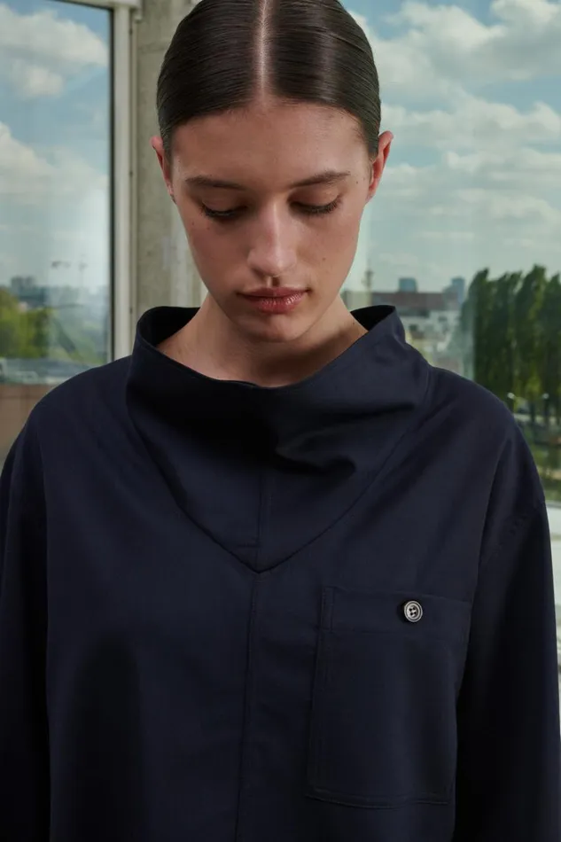 Women VAIL SHIRT Navy Soeur Shirts