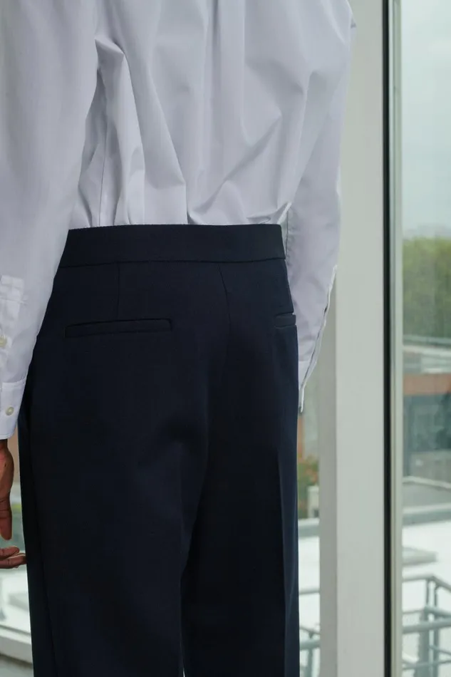 Women VALENCIA TROUSERS Navy Soeur Trousers