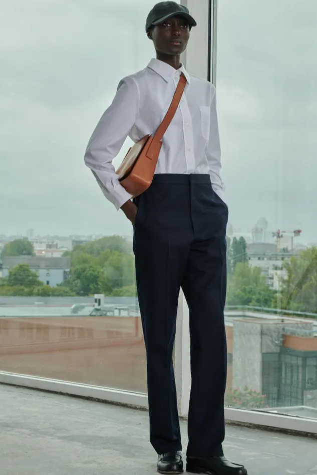 Women VALENCIA TROUSERS Navy Soeur Trousers