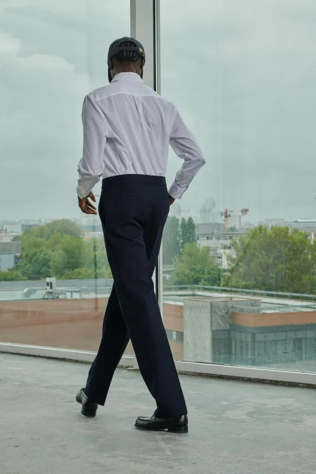 Women VALENCIA TROUSERS Navy Soeur Trousers
