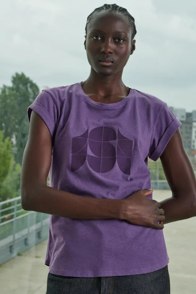Women VALENTIN TEESHIRT Purple Soeur TShirts and Sweatshirts