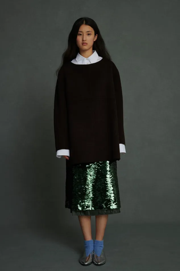 Women VALERIANE JUMPER Mottled Brown Soeur Jumpers and Cardigans