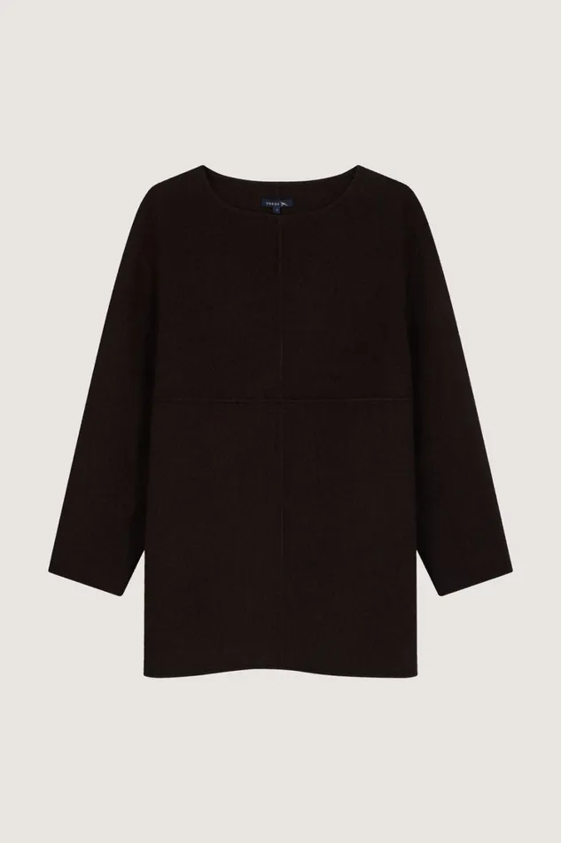 Women VALERIANE JUMPER Mottled Brown Soeur Jumpers and Cardigans