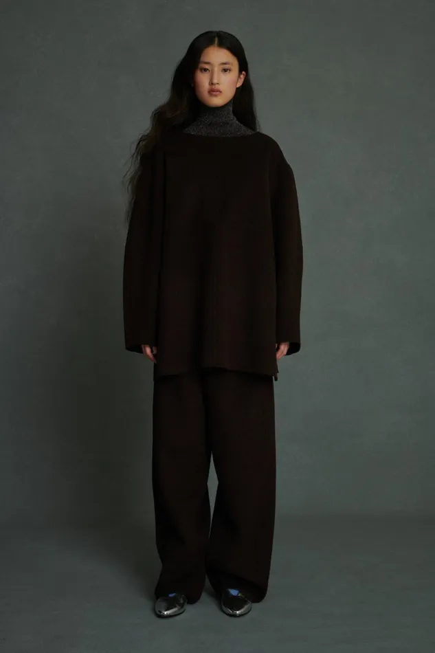 Women VALERIANE JUMPER Mottled Brown Soeur Jumpers and Cardigans