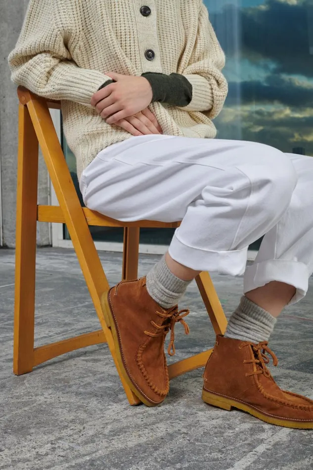 Women VALLEY ANKLE BOOTS Hazelnut Soeur Shoes