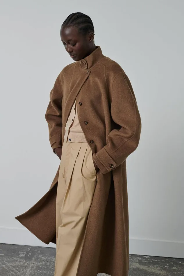 Women VANCOUVER COAT Chestnut Soeur Jackets and Coats
