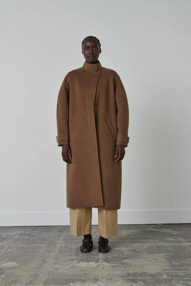 Women VANCOUVER COAT Chestnut Soeur Jackets and Coats