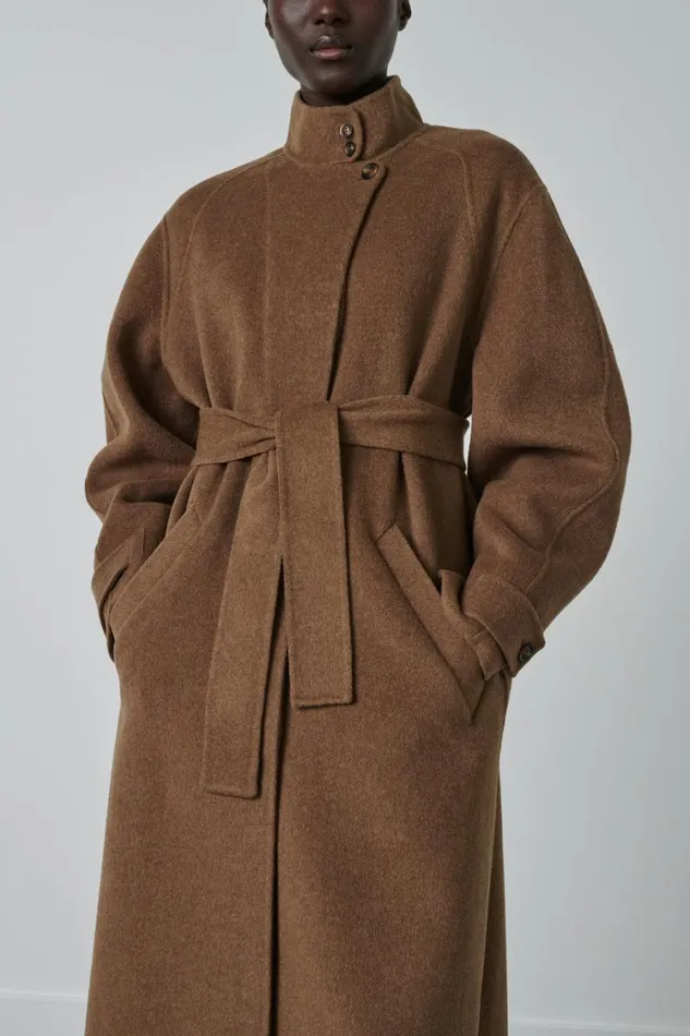 Women VANCOUVER COAT Chestnut Soeur Jackets and Coats