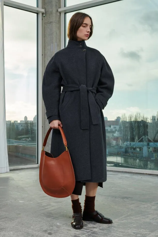 Women VANCOUVER COAT Dark Mottled Grey Soeur Jackets and Coats