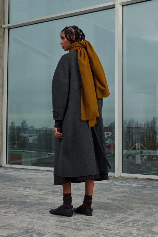 Women VANCOUVER COAT Dark Mottled Grey Soeur Jackets and Coats