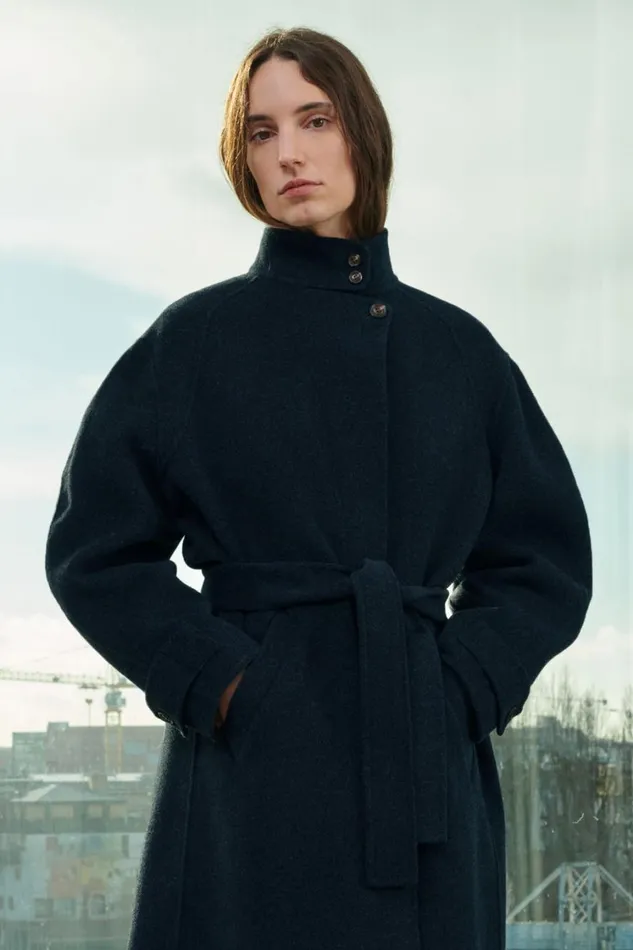 Women VANCOUVER COAT Slate Soeur Jackets and Coats