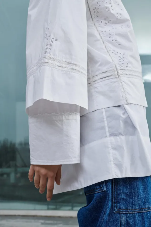 Women VANDA SHIRT White Soeur Shirts