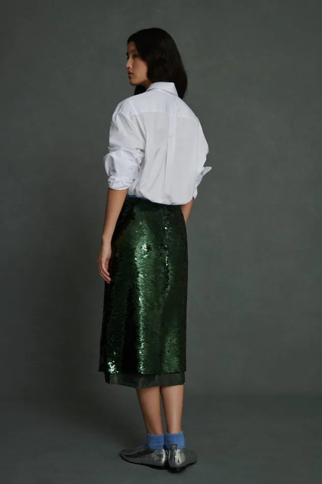 Women VANILA SKIRT Green Soeur Skirts and Shorts