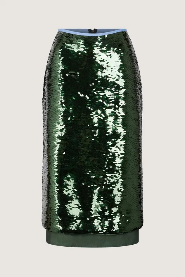 Women VANILA SKIRT Green Soeur Skirts and Shorts