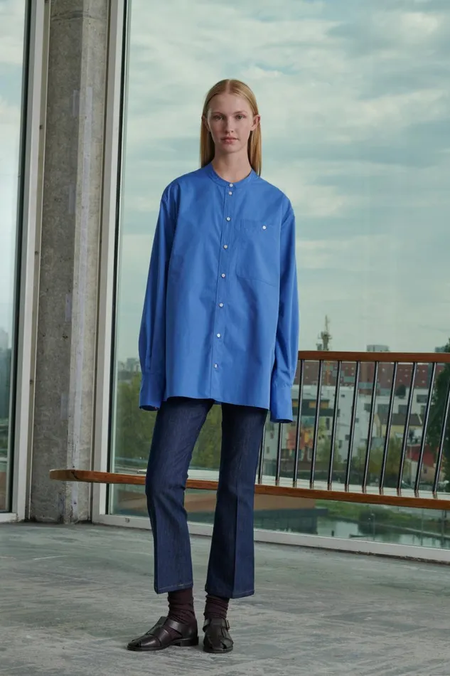 Women VANNES SHIRT Blue Soeur Shirts
