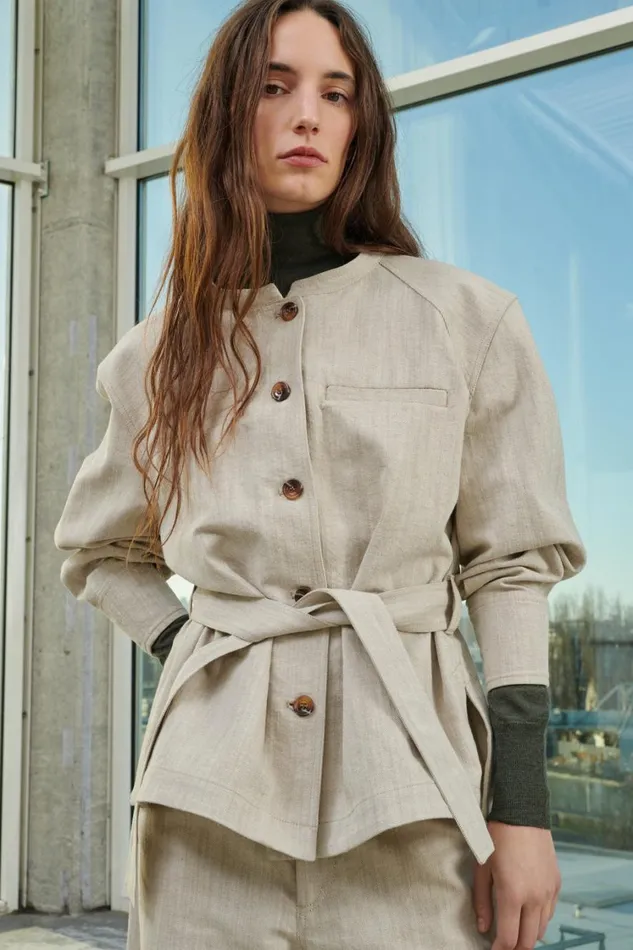 Women VENICE JACKET Beigeoffwhite Soeur Jackets and Coats