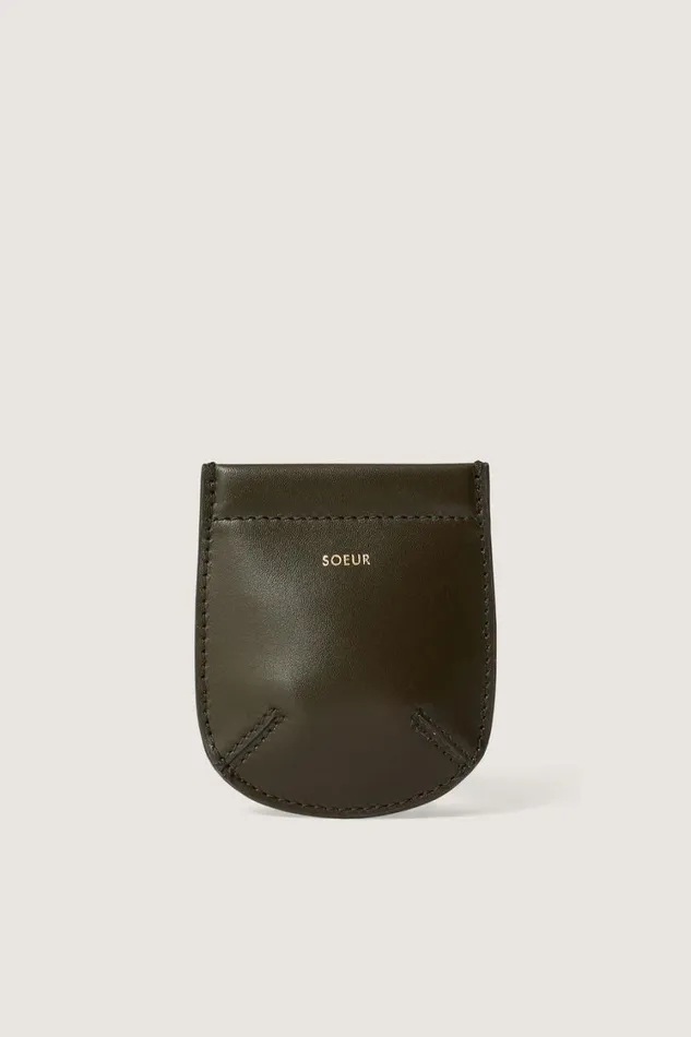 Women VENTI COIN PURSE Khaki Soeur Small Leather Goods