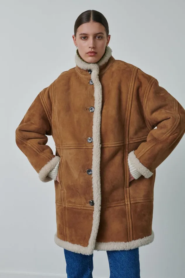 Women VERBIER COAT Honey Soeur Jackets and Coats