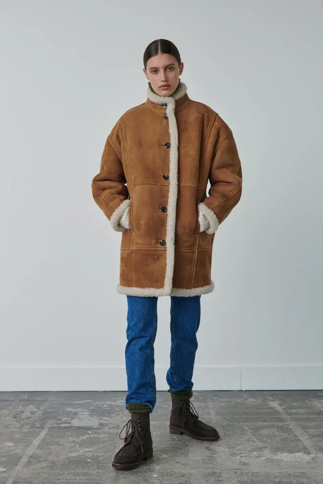 Women VERBIER COAT Honey Soeur Jackets and Coats