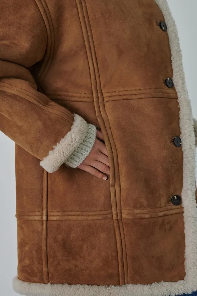 Women VERBIER COAT Honey Soeur Jackets and Coats