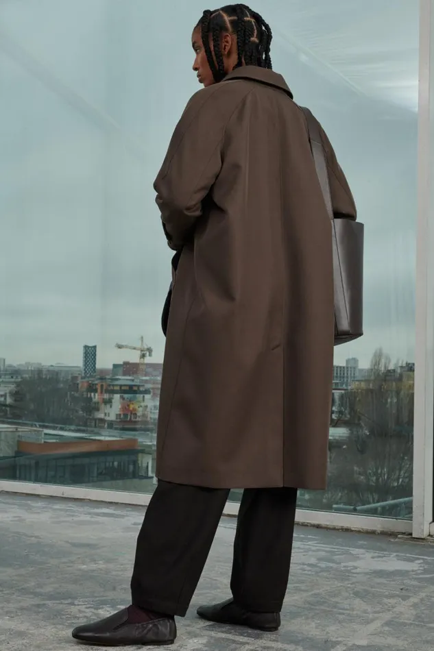 Women VERNAIS COAT Iced Brown Soeur Jackets and Coats
