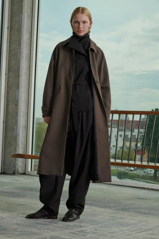 Women VERNAIS COAT Iced Brown Soeur Jackets and Coats